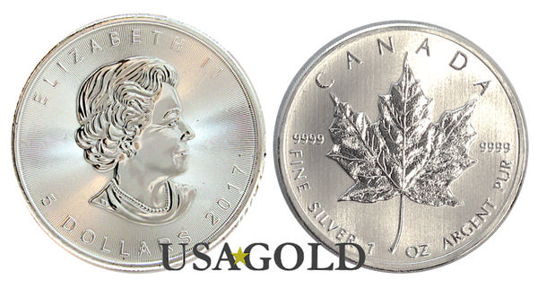 Silver Canadian Maple Leaf 1oz.