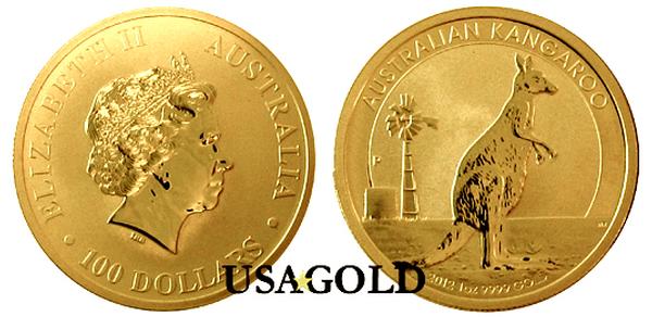 Australian Kangaroo gold bullion coin